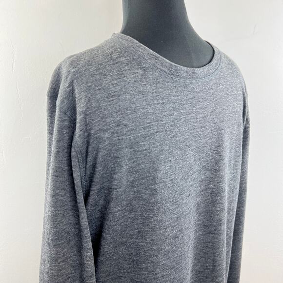 Omni Wool Mens Thermal Base Layer Top Gray Long Sleeve Crewneck Shirt Size L - Picture 7 of 11